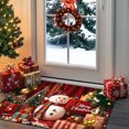 thumbnail image 1 of Lunxisen 3 Pcs Christmas Kitchen Rug and Mat Set Winter Welcome Absorbent Anti Fatigue Winter Bathroom Mat Non Slip Washable Rug for Xmas Party Decor, 1 of 7