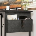 thumbnail image 6 of Furmax 40 Inch Office Desk Modern Computer Desk with Storage Bag Writing Table with Headphone Hook, Black, 6 of 8