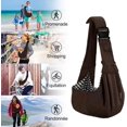 thumbnail image 5 of Bolsa de transporte para perros de color café, bandolera reversible para perros, bandolera ajustable para perros, bolsa de transporte para cachorros con gancho para collar para perros/gatos/conejos d, 5 of 5