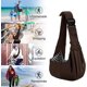 thumbnail image 5 of Bolsa de transporte para perros de color beige, bandolera reversible para perros, bandolera ajustable para perros, bolsa de transporte para cachorros con gancho para collar para perros/gatos/conejos, 5 of 5