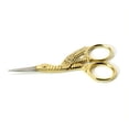 thumbnail image 2 of Tailoring Straight Sharp Tip Scissors Stainless Steel Stork - Gold, 2 of 10