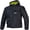 Black/Lime Punch/White, variant on Mogress Air Men's Street Motorcycle Jackets - Black/Almond/Hot Orange / Medium