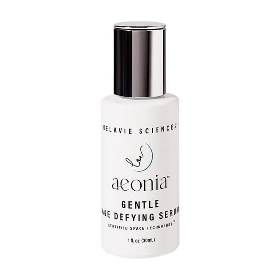Aeonia Gentle Age-Defying Serum - Certified Space Technology Skincare, Anti-Aging Face Serum with Bacillus Lysate & Resveratrol - Hydrates, Firms, Smooths Skin Texture & Reduces Fine Lines, 1 Fl Oz