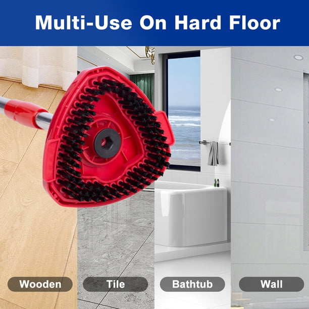 Generic Spin Mop Replacement Scrub Brush Head - Compatible With O-Cedar EasyWring 1 Tank System, For Kitchen & Bathroom Floors