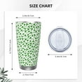 thumbnail image 4 of Picia St Patrick's Day4 Pattern 20 oz Tumbler Stainless Steel Vacuum Insulated Coffee Ice Cup Double Wall Travel Flask Dual Lid Water Bottle, Eco-friendly Car Cup-Straw Three-piece Set, 4 of 8