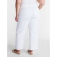 thumbnail image 3 of Terra & Sky Women's Plus Mid Rise Wide Leg Ankle Cut Hem Jeans, 26" Inseam, Sizes 16W-24W, 3 of 5