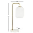 thumbnail image 4 of SAFAVIEH Weller 20 in. Modern Chic Table Lamp, Gold/White Marble, 4 of 6