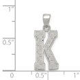 thumbnail image 2 of Collier Monogramme Initiale Lettre K en Argent Sterling 925 Pendentif Charme, 2 of 6