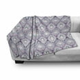 thumbnail image 3 of Paisley Soft Flannel Fleece Throw Blanket, Abstract Tribal Seamless Design with Ornamental Elements with Geometric Details, Cozy Plush for Indoor and Outdoor Use, 50" x 70", Multicolor, by Ambesonne, 3 of 6