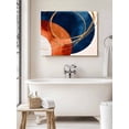 thumbnail image 6 of Navy Blue Burnt Orange Wall Art for Living Room,Canvas Picture Wall Decor for Bathroom Bedroom,Boho Art Modern Geometric Painting Artwork for Office Kitchen Hallway Dining Room Home Decor 24"x32", 6 of 8