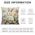 thumbnail image 5 of ARISTURING  Happy Easter Hunny Bunny Throw Pillow Covers,Easter Eggs Rabbit Bule Cushion Case Decoration for Sofa Couch, 5 of 5