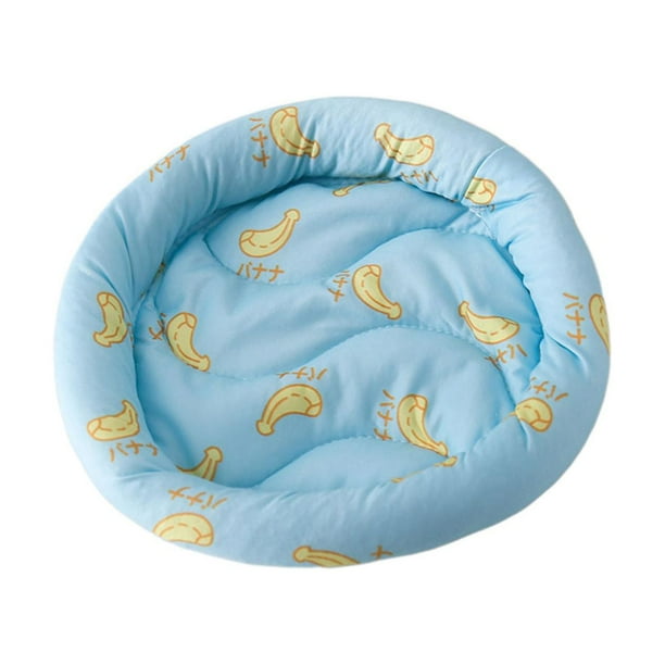 Estera nido para animales pequeños, jaula, cama nido, suave y cómoda, almohadilla para cama de hámster, cobaya Azul S