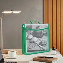 VOAVEKE Office Supplies, Desk Organizer, Thickened Edging A3 Artwork Storage Bag Watertight Office Folder Storage Bag Exam Paper Storage Bag