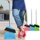 thumbnail image 1 of Juego de recogedor de barrido | Escoba de cerdas suaves con mango de acero inoxidable y plástico | Agarre cómodo | Limpieza de suelos sin arañazos | Barredora de suelos para el hogar | Material PET, 1 of 4