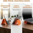 thumbnail image 4 of Foldable Silicone Phone Holder – Adjustable Desktop Mount for Phone, Tablet, Laptop, 4 of 8