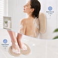 thumbnail image 3 of Shower Foot Scrubber, Exfoliating Bath Mat and Back Washer with Non-Slip Suction Cups for Men and Women, 3 of 7