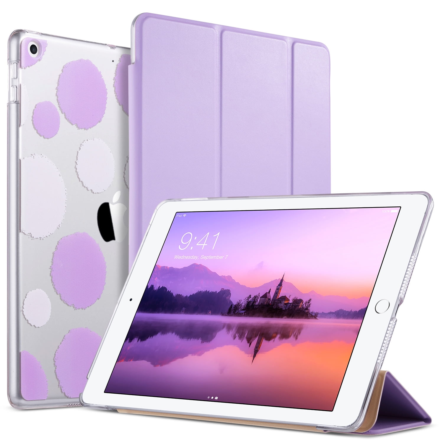 ULAK Case iPad 6th Generation, iPad 5th Generation Case, Slim Trifold Smart Stand Cover for Apple iPad 9.7 inch 2017/2018 Released, Purple - Walmart.com