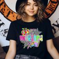 thumbnail image 3 of Maestra Pop Art Teacher T-Shirt, Retro Colorful Graphic Tee for Bilingual Educators, Maroon, Size 2XL, 3 of 6