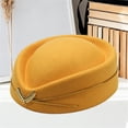 thumbnail image 4 of Summer Sales LSONABXA Saving $5 Yellow Berets for Women Under $5 Hat Plane Cap Imitation Cosplay Stage Performance for Women Ladies Women Beret, 4 of 5