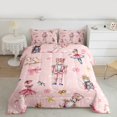 thumbnail image 2 of Feelyou Christmas Nutcracker Bedding Comforter Set for Kid, Princess Fairy Tale Twin Comforter Sets, Winter Festival Reversible Bedding Set, Breathable Home Decor, 2pcs, 2 of 8