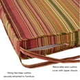 thumbnail image 2 of Greendale Home Fashions 18 x 18 in. Kinnabari Stripe Outdoor Dining Seat Cushion (4-Pack), 2 of 6