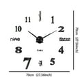 thumbnail image 5 of VerPetridure Clock From Wall To Wall Adhesive Mirror Large Clock For The Living House, 5 of 5