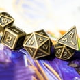 thumbnail image 4 of Cusdie Mini Metal DND Dice Set, 7-Die 10MM Metal Polyhedral D&D Dice Setfor DND Dungeons and Dragons TTRPG Role Playing Games, 4 of 5