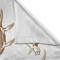 thumbnail image 3 of Ambesonne Velociraptor Kitchen Curtains, Reptile Dinos, 55"x45", Brown and White, 3 of 3