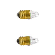 Dependable Industries 2 Piece No. 112 Flashlight and Lantern Bulbs using 1 AA Battery E10 Base