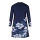 thumbnail image 5 of Vestido largo hasta la rodilla con cuello en V y manga larga con estampado cómodo e informal a la moda para mujer Pompotops  hdfakjf3068, 5 of 8