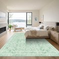 thumbnail image 3 of ODIKA 4'x6' Machine Washable Non-Slip Area Rug, Geometric Seafoam Green High Traffic Rug, Green, 1089400, 3 of 7