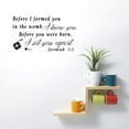 thumbnail image 4 of 1 Sheet I Know You Quotes Wall Stickers Vinyl Wall Decor Stickers DIY Saying Wall Art Decal Sticker Home Decoration for Living Room Bedroom Bathroom Black(58x34cm), 4 of 8