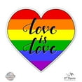 thumbnail image 1 of Love Is Love - 3" Vinyl Sticker - For Car Laptop I-Pad Phone Helmet Hard Hat - Waterproof Decal, 1 of 1