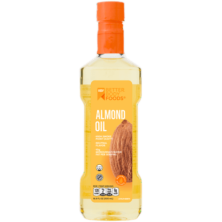 Betterbody Foods Refined Almond Oil High Smoke Point (420 degrees) (Best Sunflower Oil Brand)