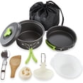 thumbnail image 2 of Camping Cooking Set - Backpack Camping Pot and Pans Set - Portable Camping Stove and Backpacking Stove Compatible - Camp Accessories Equipment, 2 of 5