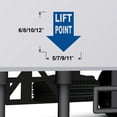 thumbnail image 2 of Set of 4 - Lift Point Vinyl Decal Sticker - Many Sizes & Colors - Lift Here Sign Truck Safety Markings for Reefer and Dry Van Trailers - Truck Decals & Markings (Style #4) (7" x 8", Red), 2 of 7
