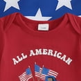 thumbnail image 5 of CAUYDY 4th of July Baby Boy Outfits Newborn Fourth of July Romper + Pants + Hat 3PCS Clothes Set for 3 6 9 12 18 Months Infant Boys Summer Fall Wear (Sizes 0-3 Months,Red), 5 of 7