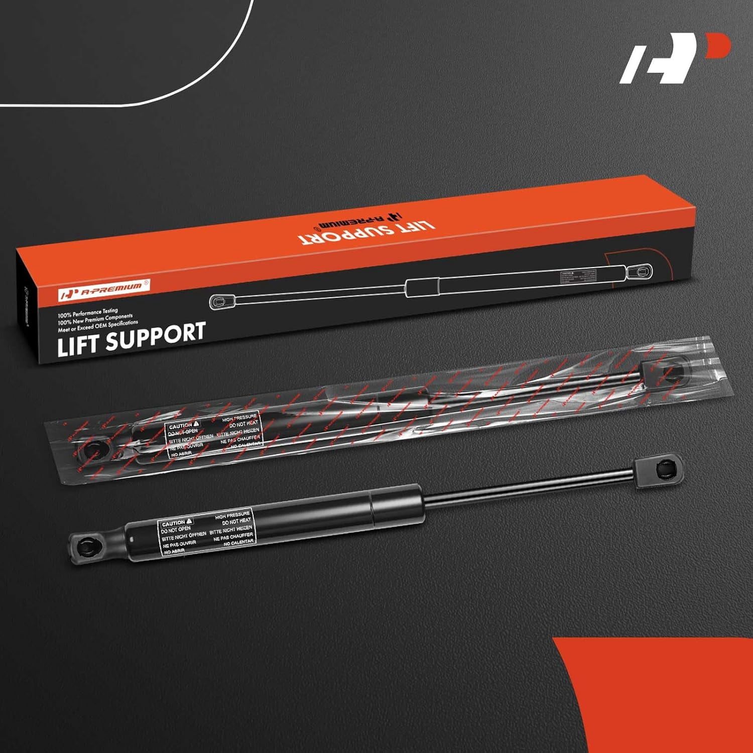 A-Premium Hood Bonnet Lift Supports Shock Struts Replacement for Jaguar Vanden Plas XJ12 XJ6 XJ8 XJR 1995-2003 2-PC Set