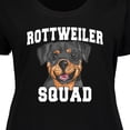 thumbnail image 4 of Inktastic Dog Rottweiler Squad Women's Plus Size T-Shirt, 4 of 5