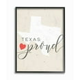 thumbnail image 2 of The Stupell Home Decor Collection Texas Proud with Heart Oversized Framed Giclee Texturized Art, 2 of 4