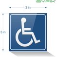 thumbnail image 2 of GHSDFBB Autocollants pour Signes de Handicap, Lot de 4, 3x3 Pouces, Autocollant pour Fauteuil Roulant, Vinyle Auto-Adhésif Premium, Laminé, Intérieur et Extérieur, 2 of 6