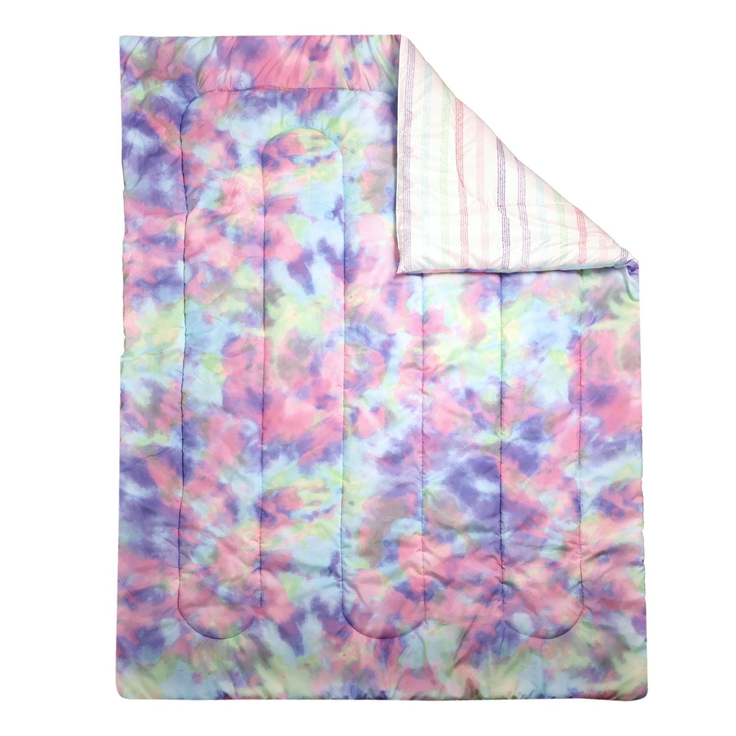 Parure de lit de 4 pièces pour lits jumeaux, Tie Dye