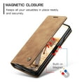 thumbnail image 2 of Dteck Case for Samsung Galaxy Z Fold 6 , Magnetic Closure Leather Flip Wallet Case with Card Holder Shockproof Kickstand Protective Phone Cover for Samsung Galaxy Z Fold 6,Brown, 2 of 9