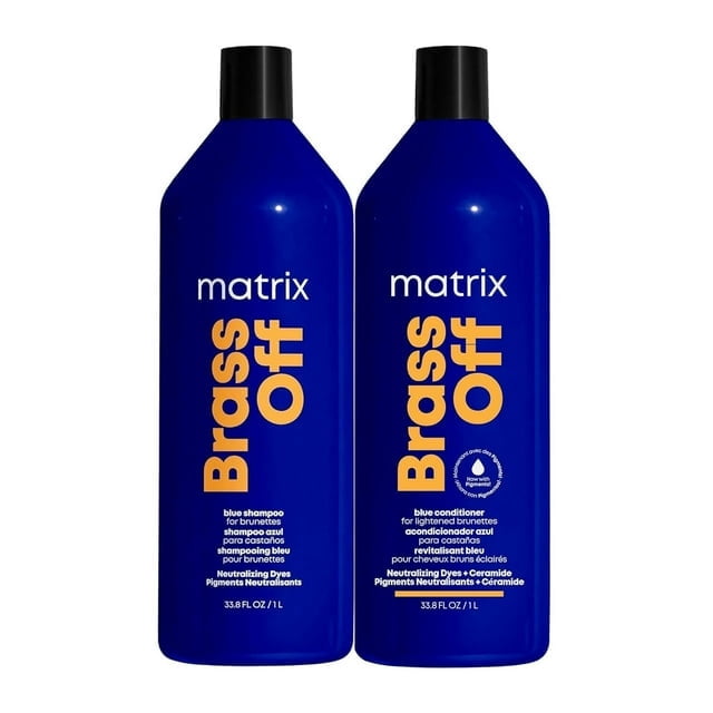 Matrix Brass Off Blue Shampoo and Pigmented Conditioner