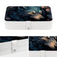 thumbnail image 4 of Wolf Elegant PU Leather Jewelry Box Organizer with Removable Compartment, Portable Jewelry Display & Bracelet Holder, 4 of 6