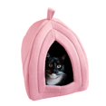 thumbnail image 1 of Casa para Gatos con Cama Interior y Cojín de Espuma Removible PETMAKER Rosa, 1 of 7