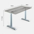 thumbnail image 3 of Dual Motor Height Adjustable Electric Standing Desk, 47x24 Inch Complete Desktop, Featuring Muting Adjustment with Spliced Desktop,Office and Home Use WHITE, 3 of 7