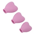 thumbnail image 1 of Fondo para Brocha de Maquillaje, Tapa Para Brocha en Forma de Corazón, Silicona, Diseño Portátil, Protección para El Cabello del Cepillo, Lindo y Hermoso, Fácil de Usar,, 1 of 7
