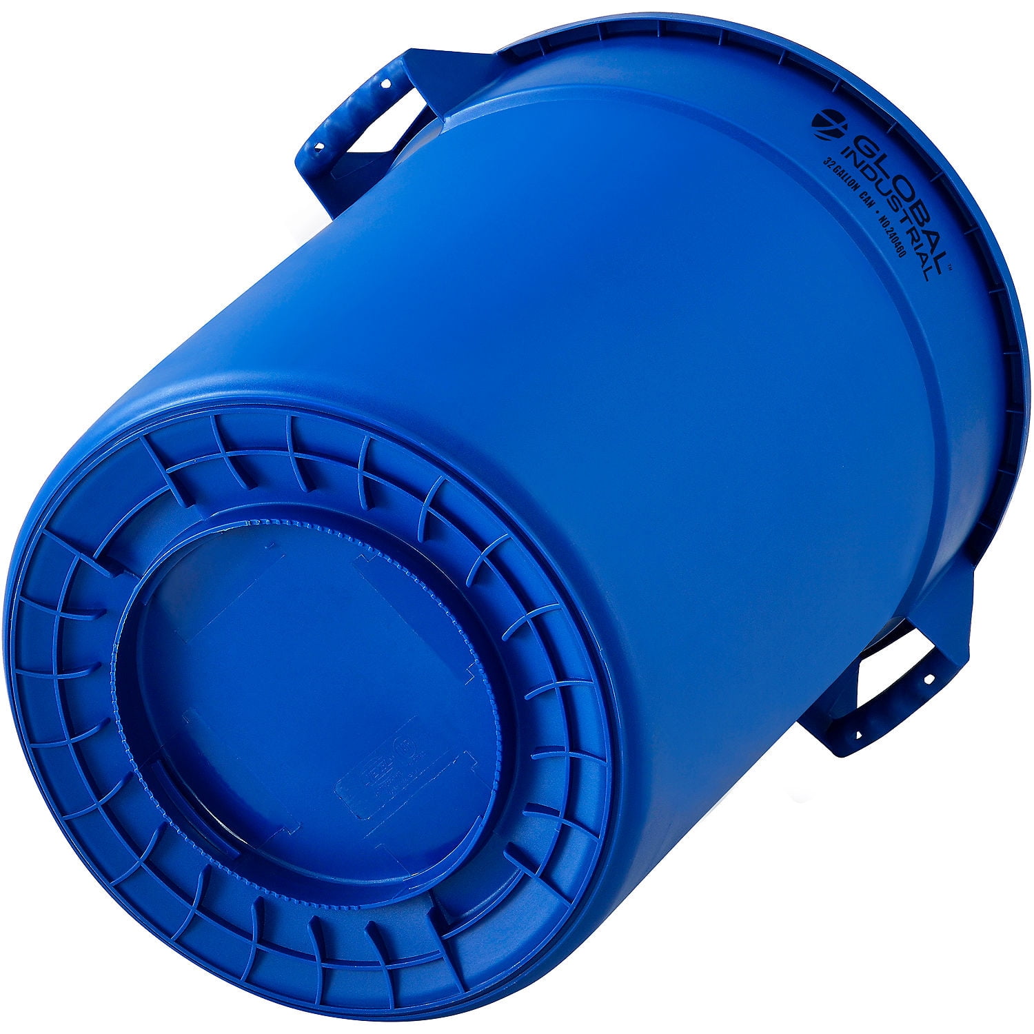 Global Industrial 32 Gallon Garbage Can, Blue, No Lid