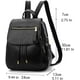 thumbnail image 2 of Mochila Mini Mochila De Cuero De PU Mochila De Mujer Bolso De Hombro Monederos Mochila (Negro) suave, cómoda y duradera, 2 of 5